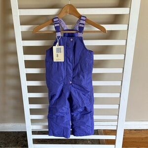 Lily & Dan Girls' Purple Snow Overalls NWT SIZE 4T